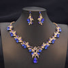 Colorful Waterdrop Necklace and Earring Set with Multiple Stone Colors - Image 9