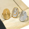 1 Piece Stainless Steel Oval Multi-Color Wire-Wrapped Ring for Women Girls Ring Gift Suitable for Outdoor Activities - Image 5