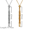 Stainless Steel Bamboo Joint Woven Mesh Pocket Pendant Necklace For Women Women Street Photography Necklace Jewelry - Image 7