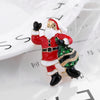 Christmas Brooch Pin Snowman Santa Claus Boot Garland Jewelry Gift Christmas Decoration Brooches - Image 24