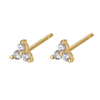 Silver Rainbow Tassel Four Petal Flower Drop Stud Earrings for Women Sweet Girl Ear Bone Jewelry Accessories - Image 13
