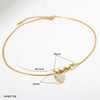 Delicate Shiny Cubic Zirconia Collar Pendant Necklace For Women Sweet Chic Stainless Steel Jewelry Gift - Image 16