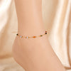 316L Stainless Steel Colored Beads Anklets For Girl Zircon Footsie Chain Jewelry Gift - Image 5