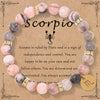 Mhs.sun 12 Star Zodiac Sign Pink Zebra Stone Beaded Bracelets Constellation Birthday Party Jewelry For Women Men - Image 23