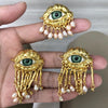 Women Vintage Eyes of Demon Earring Ring Exaggerated Earrings Style Imitated Pearl Girls Delicate Tassels Jewelry - Image 1