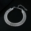 Silver-Tone Net Chain Jewelry Set with Necklace or Bracelet Options - Image 6