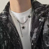 Gothic Punk Y2K Vintage Metal Black Star Pendant Necklace For Women Men Lovers Hip Hop Emo Charm Accessories Grunge Jewelry Gift - Image 2