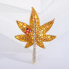 Berry Women's Rhinestone Leaf Brooches Unisex Plant Pins Office Party Casual Accessories Gifts - Image 11