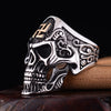 Mf Ghost Punk Doom Swastika Symbol Skull Misika Ring Size 14 Stainless Skeleton Big Rings For Men Svastika Head Of State - Image 4