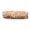 4pcs/set Gold Color Crystal Beads Bracelets For Women Girl Stone Austria Crystal Glass Elastic Bracelet Set Jewelry - Image 13