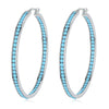 9 Tone Rose Gold Silver Plated Black Hoop Earrings Stainless Steel CZ Crystal Big Round Circle Rock Punk Fully-Jewelled - Image 14