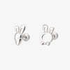 Korean Silver Needle Tragus Piercing Helix Studs Earrings for Women 2Pcs Butterfly Heart Ear Piercing Body Jewelry - Image 37