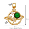 Shining Moon Star Sun Tellurion Celestial Compass Charm Pendant Gold Colour, Jewelry Necklace Bracelet Making Supply - Image 16
