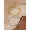 Stainless Steel Heart Handmade Chain Bracelet Bangle Daily Charm Wrist Jewelry - Image 3