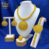 Ethiopian Gold Color Twisted Necklace And Earrings Jewelry Sets For Women Dubai Indian Bridal Set Wedding - Image 7
