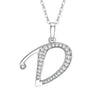 26 English Letter Zircon Pendant Necklace Temperament Personality Necklaces Jewelry Gift - Image 21