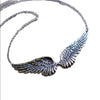Vintage Angel Wing Pendant Choker Necklace with Link Chain - Image 6