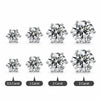 Classic Stud Earrings with Lace Six-Prong Texture Elegant and Stylish Earrings - Image 7