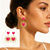 Advanced Metal Textured Leaf Pendant Big Earrings Women's Exaggerated Party Jewelry Gold Color Geometry Drop Earring - Image 8