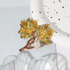 Autumnal Design Sensibility Maple Leaf Brooch Style Unique Simulation Leaf Pin Gownsuit Chest Flower For - Image 5