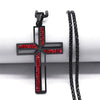 Catholic Cross Amulet Crystal Pendant Men Chain Necklace Gold Color Stainless Steel Necklaces Jewelry Masculino N4930S02 - Image 22