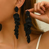 Flower Long Bohemian Drop Earrings for Women Red Petal Acrylic Tassel Hanging Earring Summer Jewelry Accessories - Image 9