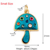 Rainbow Sun Happy Face Round Lemon Mushroom Charm Pendant, Gold Plated Zircon Necklace Bracelet Handmade Jewelry - Image 11