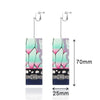 Women Acrylic Pink Kamade Zezeko Cosplay Ear Clip Japanese Anime Demon Kamado Tanjiro The Same Sun Long Earring Prop - Image 10