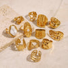 Sculptural Adjustable Ring in Multiple Gold-Tone Designs - Image 20