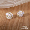 White Women's Dangle Earrings Blooming Flower Acrylic Enamel Butterfly Imitation Pearl Heart Hanging Earrings Elegant Brinc - Image 34