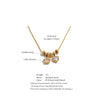 Stainless Steel Zircon Star Heart Drop Charm Necklace Pvd Plated Delicate Attractive Jewelry - Image 6