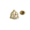 Intricate Gold-Plated Stainless Steel Celtic Triquetra Brooch – Styling Meaningful Gifts - Image 6