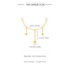 1PC Silver Tassel Chain Eight Pointed Stars Moon Earrings For Women Horse Eye Geometric Zircon Earring - Image 36