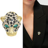 Rhinestone Tiger Head Brooches for Women Unisex Pearl Bear Pins Wolf Lapel Pins Banquet Party Backpack Gifts Jewelry Accessories - Image 5