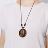 Retro Wooden Collar Decoration Female Jewelry Neck Accessories Clothing Pendant Necklace Sweater Necklace Sweater Chain - Image 4
