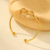Love Women's Cuff Bracelet Bangles Gold Color Infinity Number 8 Twist Stainless Steel Statement Jewelry Gifts To Lover - Image 6