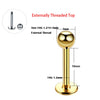 1PC ASTM Titanium Tragus Piercings Labret Stud Lip Rings Helix Piercing Ear Oreja Cartilage Earring 14G 16G Body Jewelry - Image 11