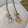 Irregular Pendant Jewelry for Women Simple Rope Chain Long Necklace Adjustable Casual Versatile Accessories Gifts - Image 12