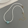 Korean Ceramics Love Heart Choker Necklace for Women Girl Colorful Neck Jewelry - Image 10