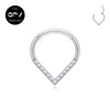 316L Medical Stainless Steel Drop Nose Ring Punk Earrings Men's And Women's Piercing Jewelry Love Heart Septum Ring - Image 10