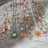 Korean Retro Flower Love Heart Beaded Necklace For Women Personality Simple Cool Clavicle Chain Y2K Jewelry - Image 1