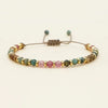 Colorful Beaded Bracelet with Adjustable Rope Closure - Image 1