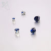 ZS 1 Pair Magnetic Clip-on Earrings Black Blue CZ Crystal Ear Clip Heart Star No-Pierced Stud Earring No Piercing Jewelry 4-8MM - Image 3