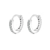 Crystal Huggie Hoop Earrings in Gold-Tone or Silver-Tone - Image 21
