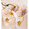 Exclusive Design Resin Flower Hoop Earrings for Women Stainless Steel Charming Jewelry Green Pink Purple White Brown Color - Image 6