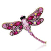 Crystal and European Vintage Dragonfly Brooch Pin Point Drill Dragonfly Brooch - Image 7