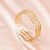 Hollow Love Heart Leaf Open Adjustable Bangle Bracelets For Women Men Accessories Snake Wrist Jewelry Stainless Steel Bracelet - Image 9