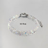 Transparent Crystal Irregular Beaded Bracelet Women‘s Shiny Mulit-cut Pink Glass Chain on the Hand Jewelry Girls Gifts - Image 7