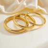 Stainless Steel Gold Plated Colorless Jewelry Hollow Bracelet Women's Chunky Men Bangles Bracelets - Image 4