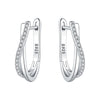 Silver Multi-layer Ear Ring Jewelry Versatile Hoop Earrings For Women Jewelry Birthday Party Gift - Image 36